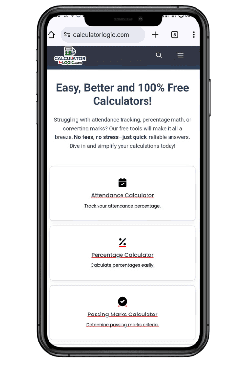 attendance calculator_calculator logic