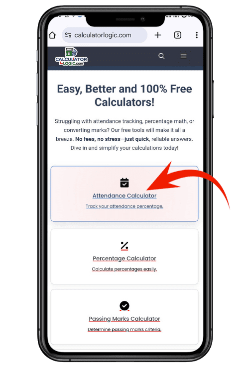attendance calculator_calculator logic