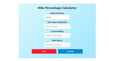 hike percentage calculator