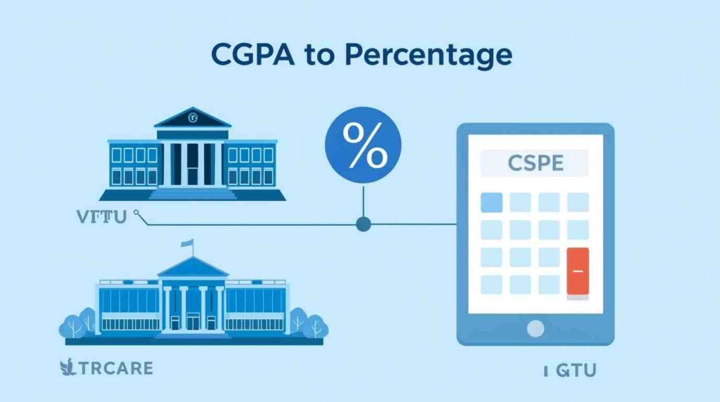 How to calculate percentage from CGPA – university-wise conversion formulas